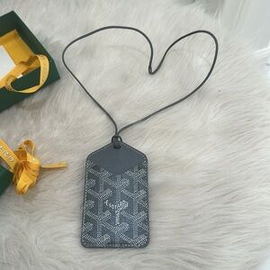 New Goyard Lanyard Card Holder Color Grey